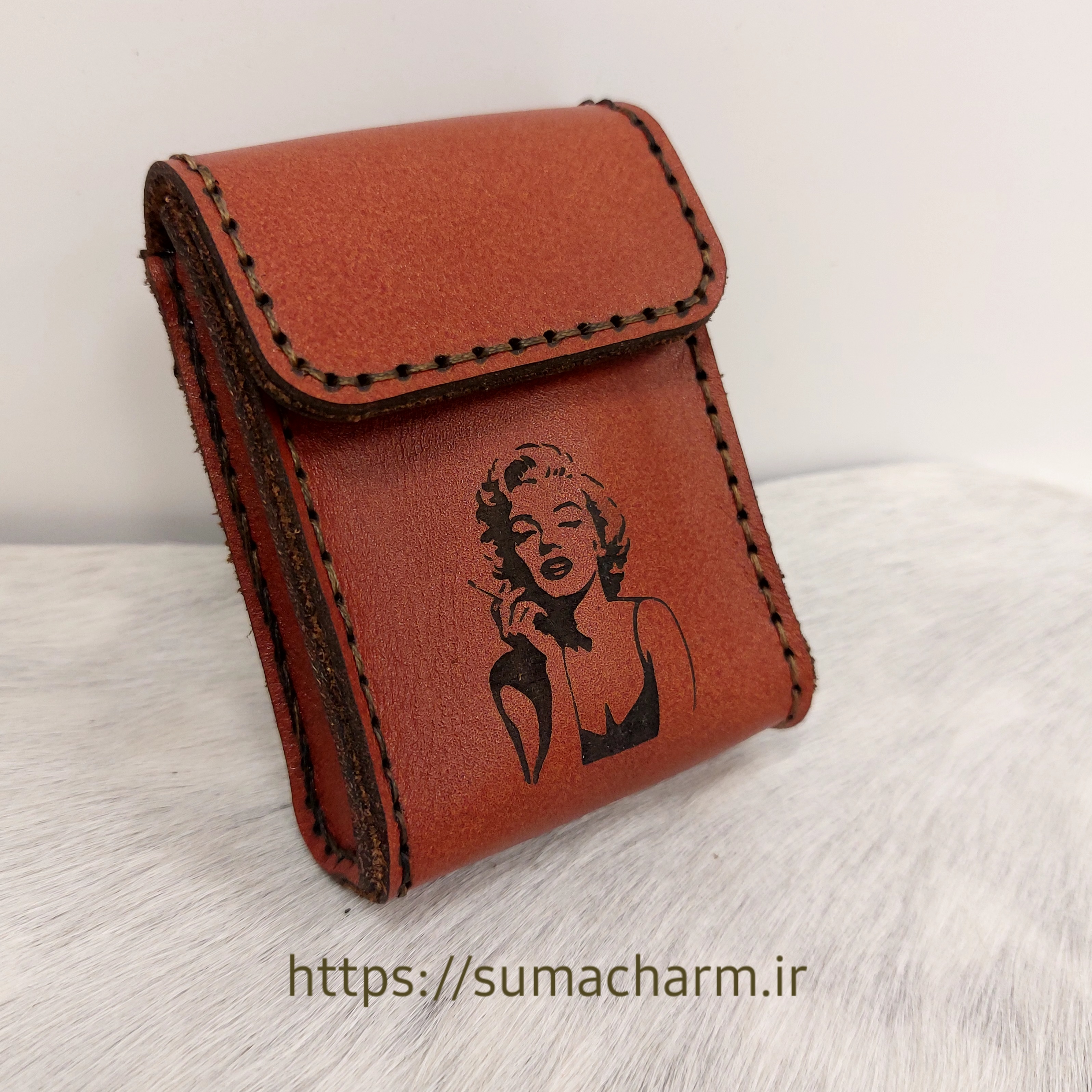 جاسیگاری مرلین _چرم طبیعی دستساز _کد ۶۴۹